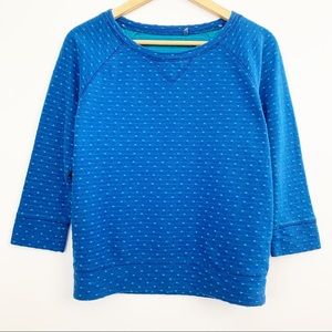 Nordstrom Caslon Blue Dot Sweater Size XS